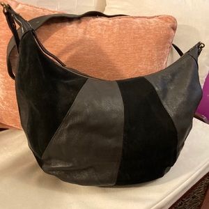 Black leather Lucky Brand Satchel